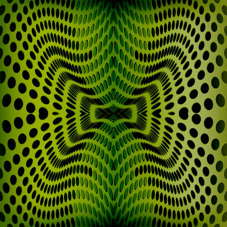 Dotted.Abstract green background circles.Wave background.Geometric design.のイラスト素材
