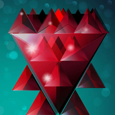 Abstract flower background. flower illustration.Rose abstract design.Geometric illustration of diamond.のイラスト素材