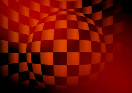 Abstract background with red squares.Design abstract chess board.Geometric technology design.のイラスト素材