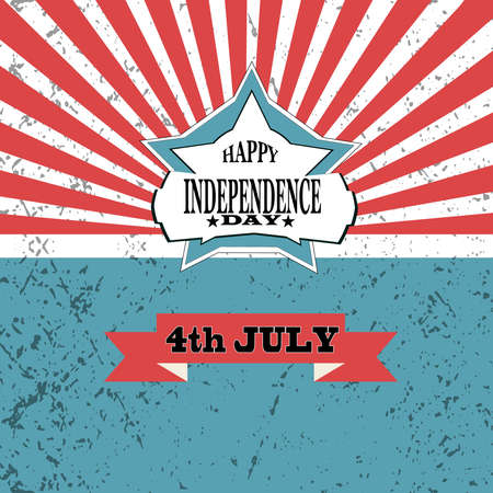 Happy independence day card United States of America.Vector American star.Background 4th of July.のイラスト素材