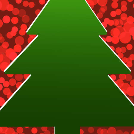 Christmas card background . Merry Christmas vector illustration. Green tree design greeting card.Xmas card.のイラスト素材