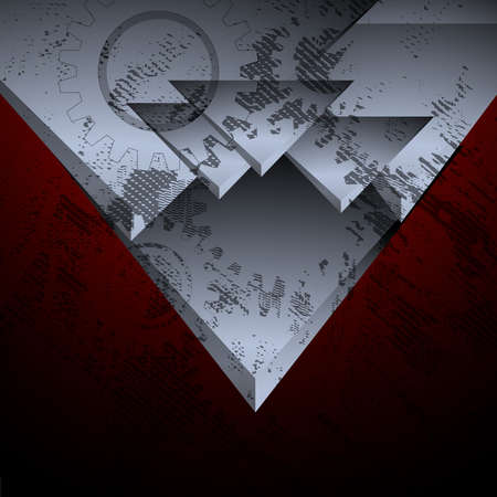 Metallic gears background,Gear icon,Vector technical background,Business conceptのイラスト素材