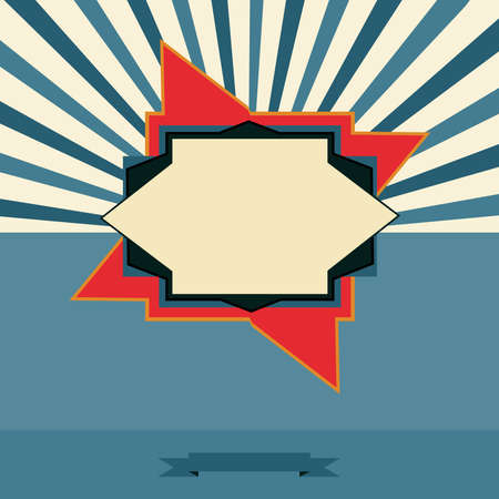 Vector illustration label , big label abstract , background retro label .のイラスト素材