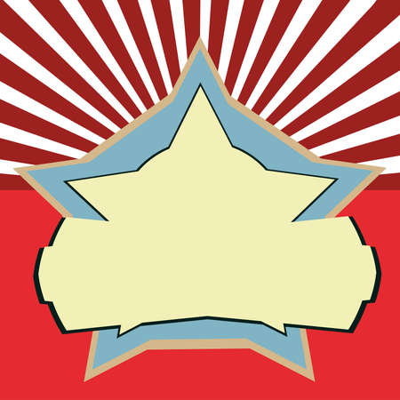 Vector illustration label , star abstract , background label ,Vector American starのイラスト素材