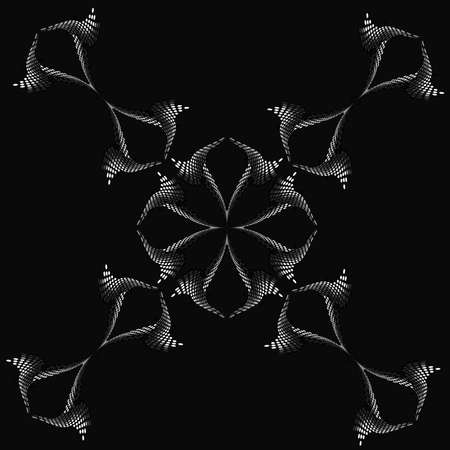 Abstract pattern flower circles,fractal abstract background of retro circles.の写真素材