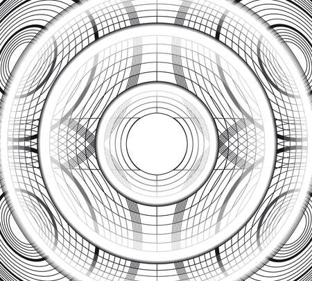 Abstract background spiral illustration technology.のイラスト素材