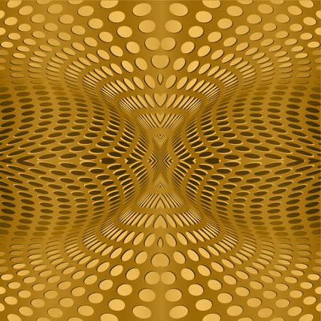 Abstract background circles, geometric gold halftone vector,pattern energy.
