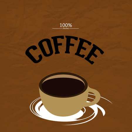 Cup of coffee, Menu for restaurantのイラスト素材