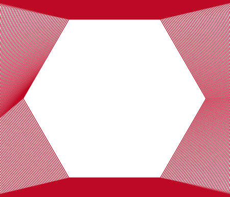 Vector border ornamental decorative frame,red fractal illustration.のイラスト素材