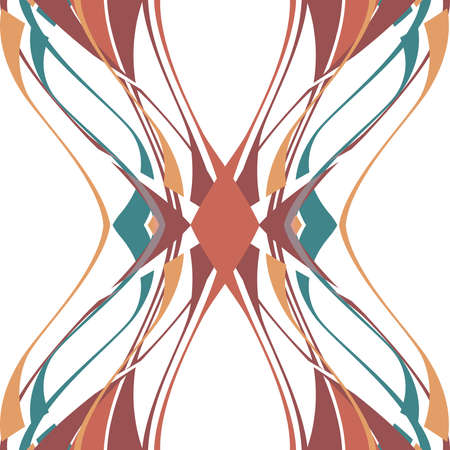 Retro stripe patternのイラスト素材