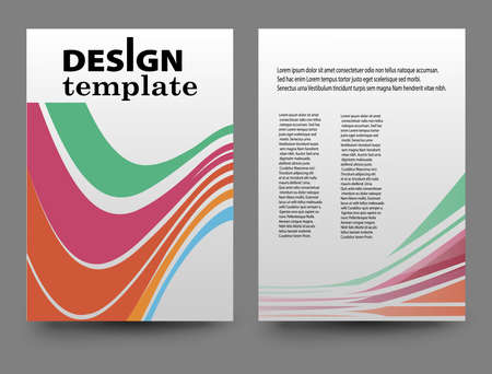 Flyer template.Business brochure flyer design.Abstract vector modern background.の写真素材