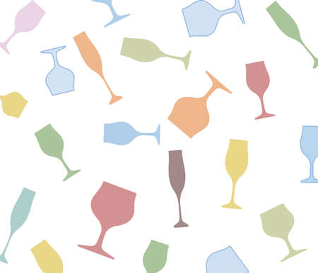 Bottle of alcohol.Glasses alcohol background.Design for Party.Alcoholic Bottles vector.Wine background.Cocktail Party.Wine List Design.Template for Menu Card.Suitable for Poster.Card with Glasses.の写真素材