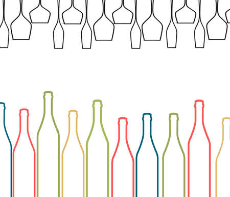 Wine bottle and glass.Glasses alcohol background.Wine background vector.Cocktail Party.Bar Menu.Alcoholic Bar.Template for Menu Card.Design for Party.の写真素材