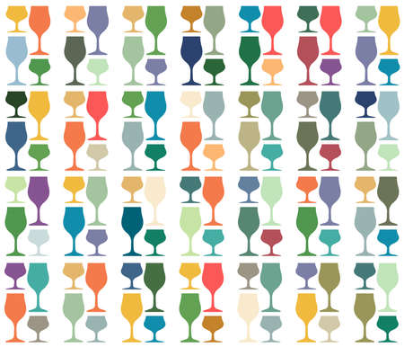 Glasses to alcohol.Alcohol vector background.Wine background vector.Template for drink card.の写真素材