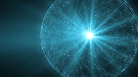 Abstract Background for Media Production.Polygonal Network Shape Dynamic Gradients.Technology...