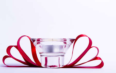 Bunch of red candlesの写真素材