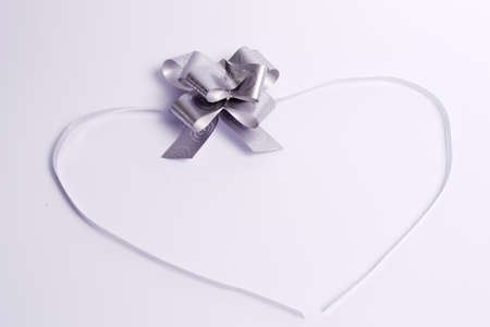 ribbon and bow isolated on white background 