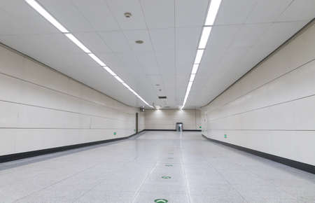The underground passage of Beijing Metroのeditorial素材