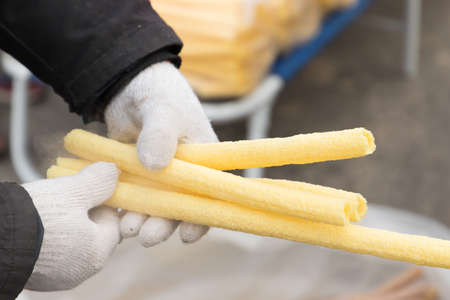 corn stickの写真素材