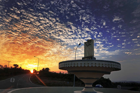 Morning in the town of Tanjung Pinang, Kepri, Indonesiaのeditorial素材