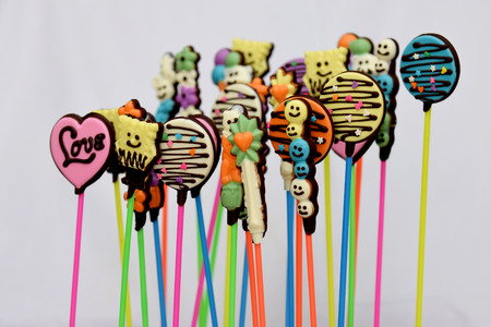 Chocolate candy movie star-shaped childrenの写真素材