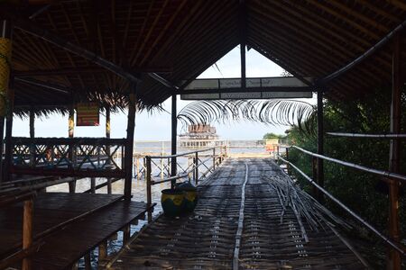 Sights in the mangrove area on the east coast of wonorejo surabaya, east jawa, indonesia on April 30, 2016のeditorial素材