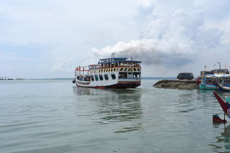 Madura, Indonesia - November 13, 2017: Activities at Kalianget port, Madura, East Java, Indonesiaのeditorial素材