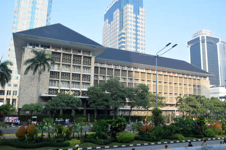 Jakarta, Indonesia - January 19, 2020: Bank of Indonesia Building on Jalan Thamrin, Jakarta,...