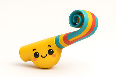 Kawaii emoticon in a toothbrush on a white backgroundの素材