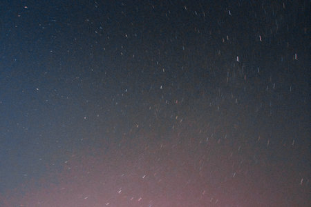 beautiful night sky in Croatian nature. Night, black sky in nature.