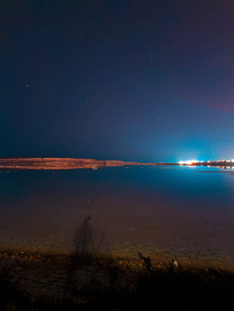reflection from the lakeの写真素材
