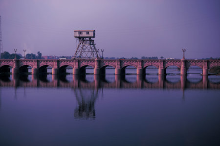 oldest dam in Egypt and Africaの写真素材