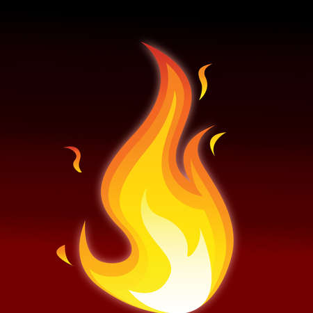 Flames vector imageの写真素材