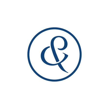 C and P letter Initial alphabet Logo design Template element. Abstract C and P letter logo with circle background shapeのイラスト素材