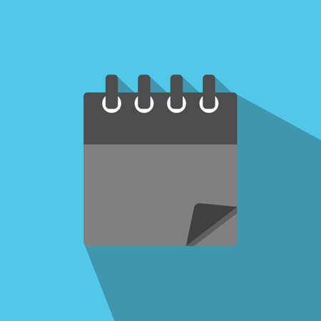 Blank calendar icon vector flat designのイラスト素材
