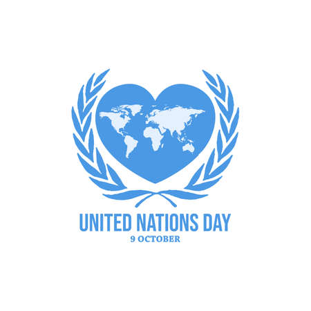 United Nations Day Banner or background for event day vector design image illustrationのイラスト素材