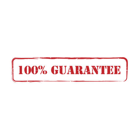 100 percent guarantee grunge square rubber stamp seal sign vector image. 100 percent guarantee stamp seal sign symbol vector designのイラスト素材