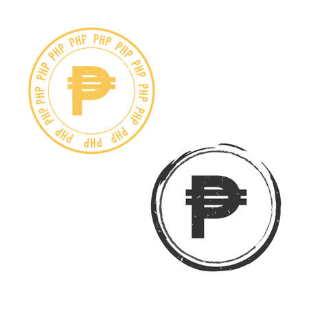 US dollar grunge stamp seal vector design. Currency mainstream symbol with grunge stamp seal style designのイラスト素材
