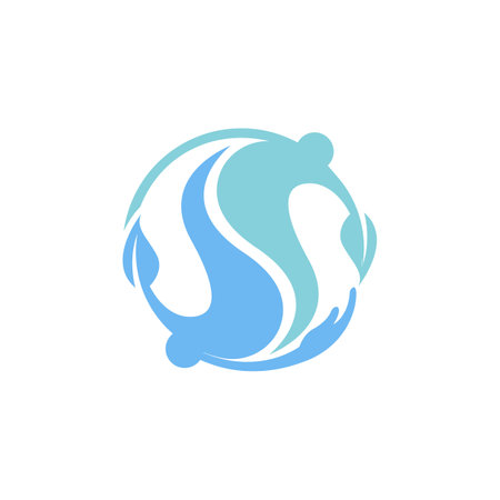 Mental health care logo vector design head leaf hand template icon for medical and teraphy psychotherapy sign symbolのイラスト素材