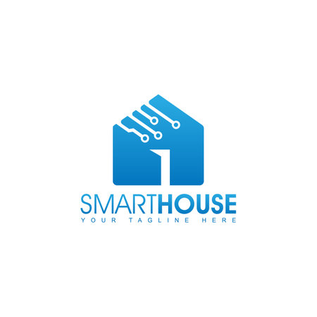 Smart House Design Template. Simple element illustration. Can be used for web and mobile.のイラスト素材