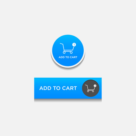 Add to cart button vector image. Add to cart button Shopping cart icon Flat design. Add to cart button Shopping cart icon Flat designのイラスト素材