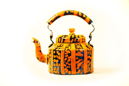 A hand painted Teapotの写真素材