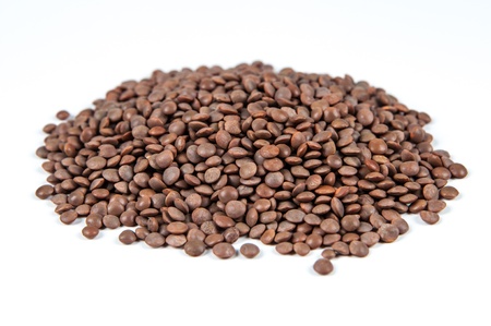 mountain-lentils, isolated on white backgroundの写真素材
