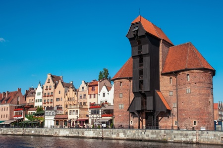 The famous crane in Gdansk, Poland