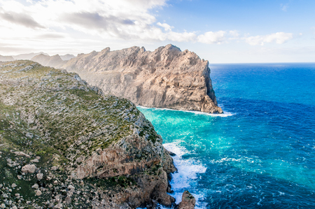 The Cap Formentor in the north east of Majorcaの写真素材