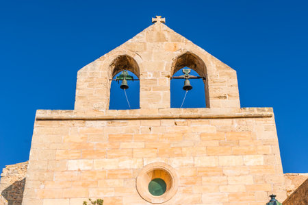 Church on the Castle of Capdepera in Majorcaのeditorial素材