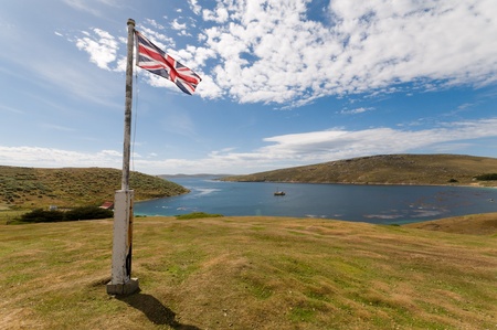 View over West Island Falklandsの写真素材