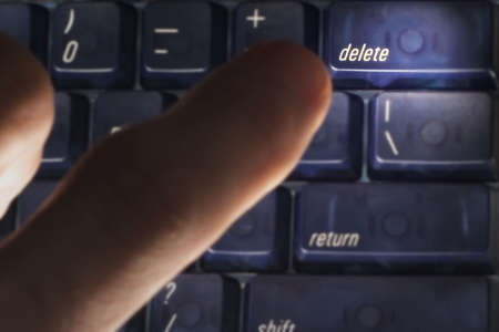 deleteの写真素材