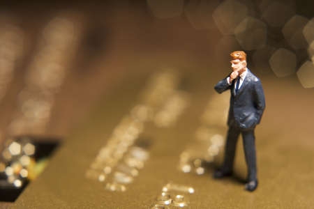 Business figures and credit cardの写真素材