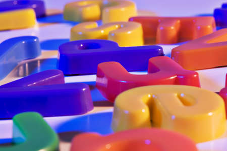 Toy lettersの写真素材